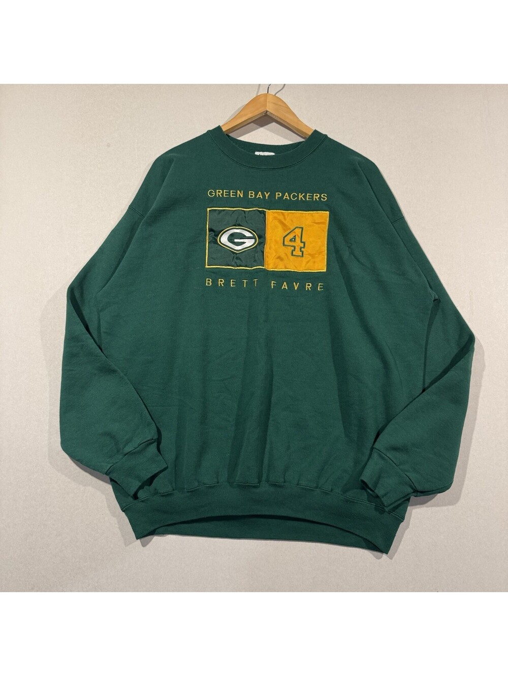 Vintage 90s USA Sport Club Green Bay Packers Brett Favre Crewneck Sweatshirt Men